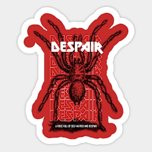 Despire - Spider Design vintage style Sticker